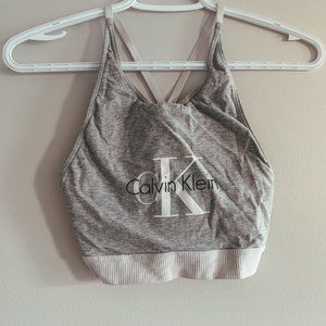 Calvin Klein Jeans Logo High-Neck Sports Bra/Tank